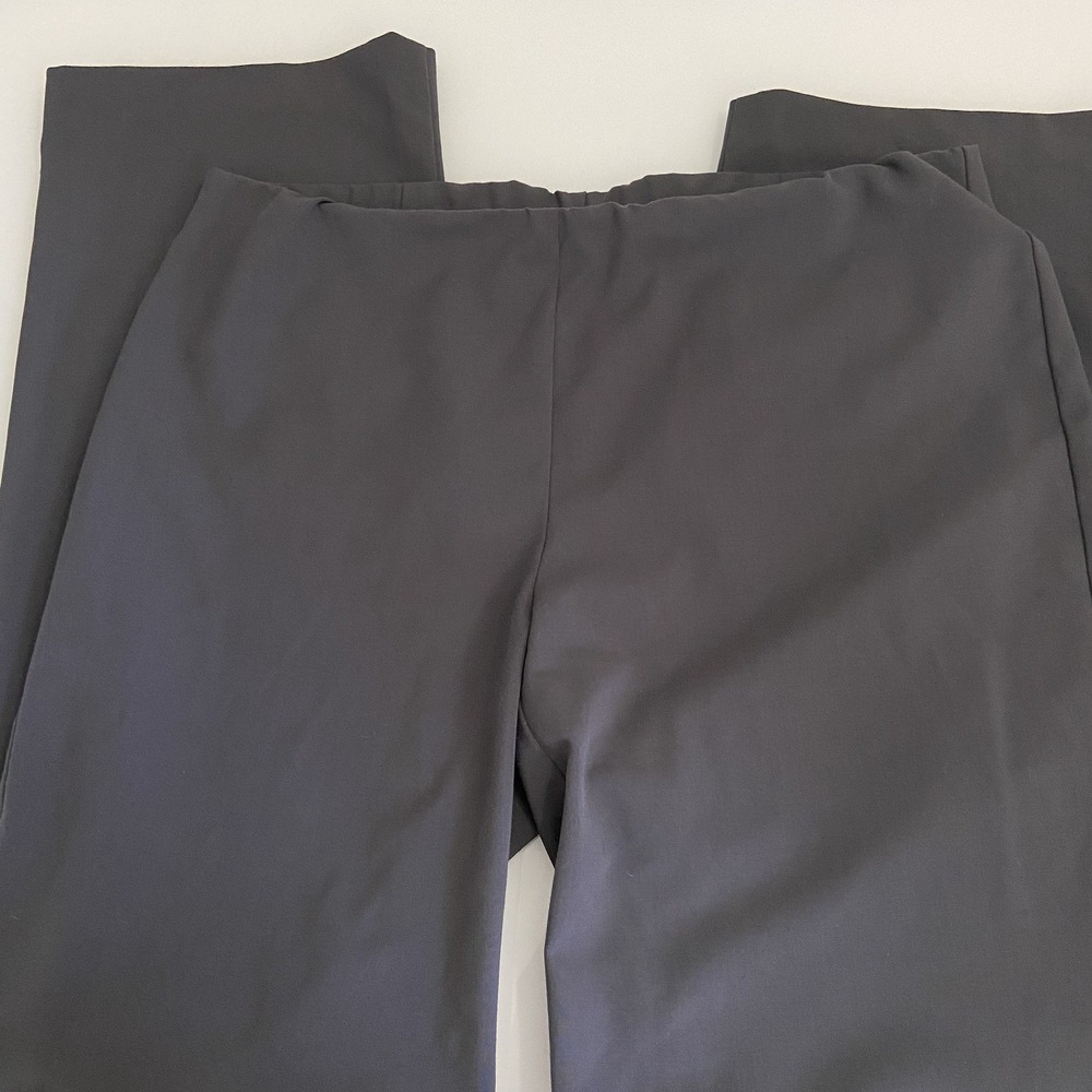 Eileen Fisher Women's 8P Gray Pull On Stretch Straight Casual Ankle Dress Pant